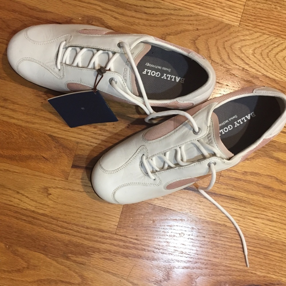 BALLY Birdie Golf shoes  Pink & White 10.5 - - Picture 3 of 9